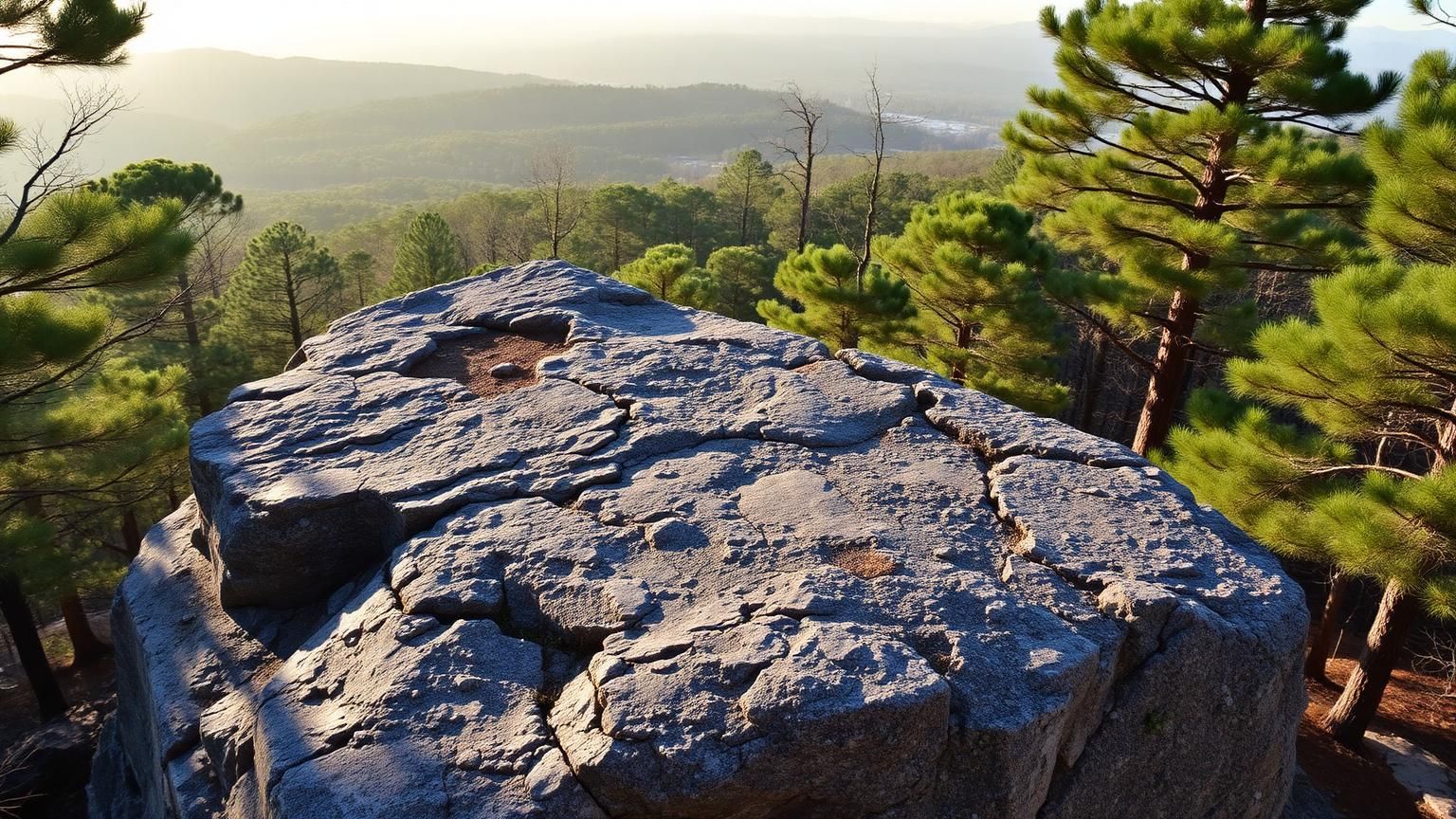 Granite outcrop at Panola Mountain State Park near Stockbridge, Georgia